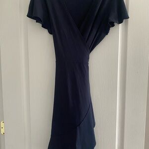 Banana Republic Navy Asymmetrical Dress